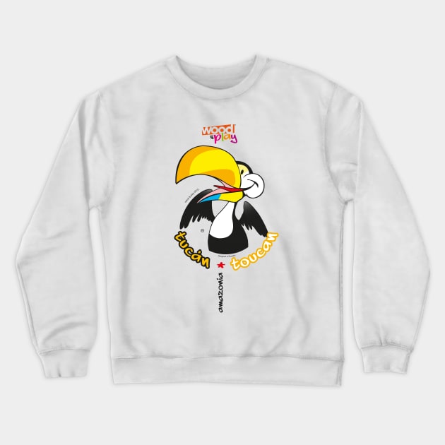 TOUCAN Wood&Play Amazon rainforest Crewneck Sweatshirt by MUNZ